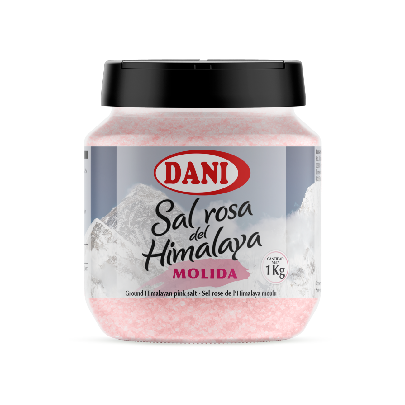 Sal rosa del Himalaya molida 1000g Sales Dani